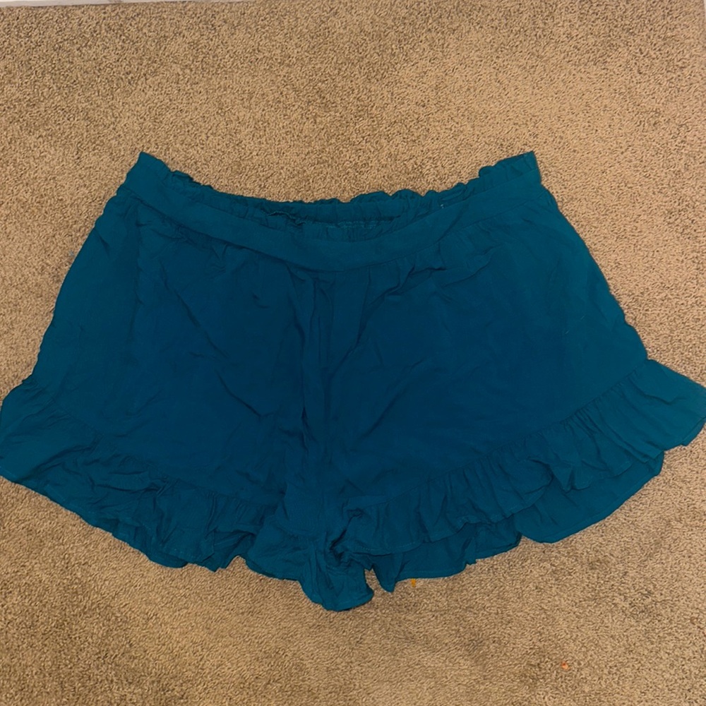 Ruffled Cotton Shorts